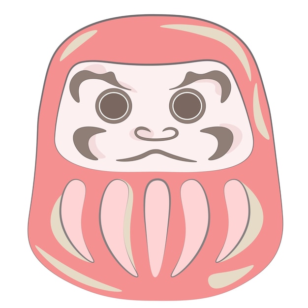 PSD japan new year daruma mascot