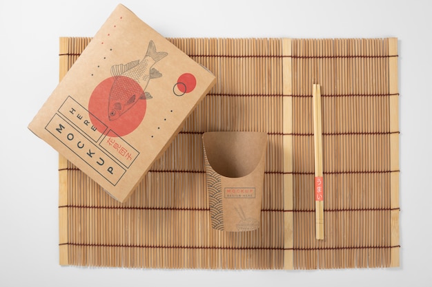 PSD japanese brand stationary mockup