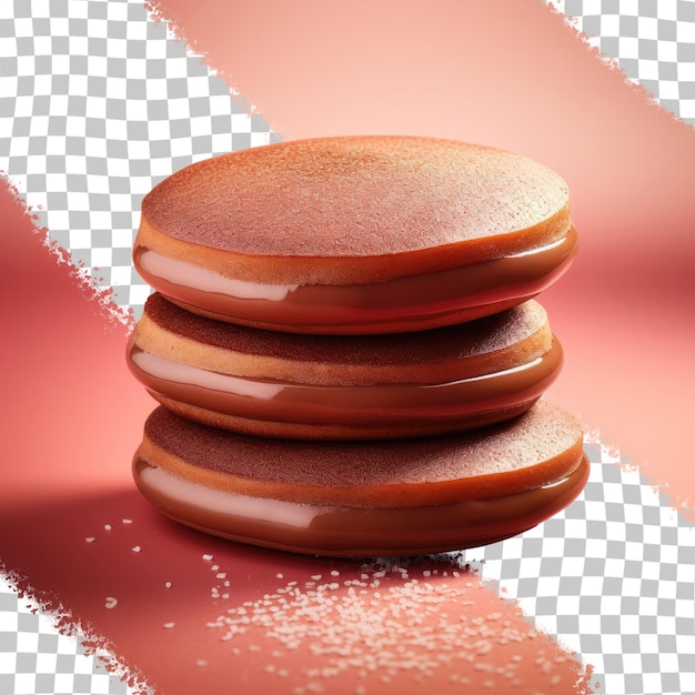 PSD japanese confection red bean pancake on a transparent background