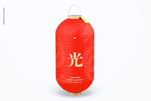 Japanese paper lantern mockup