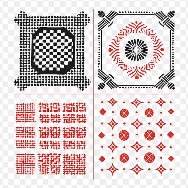 PSD japanese sashiko embroidery with geometric patterns borderli tattoo line ink art ideas concept cnc