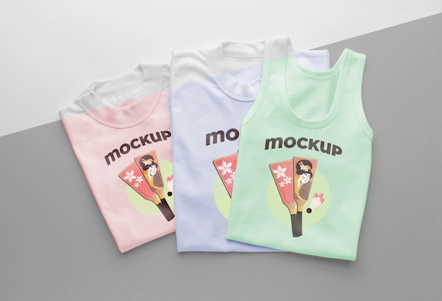 PSD disposizione mock-up di t-shirt giapponese