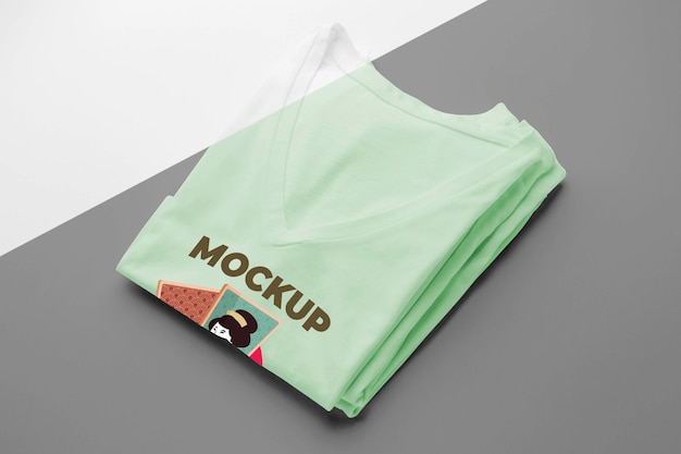 PSD composizione mock-up di t-shirt giapponese