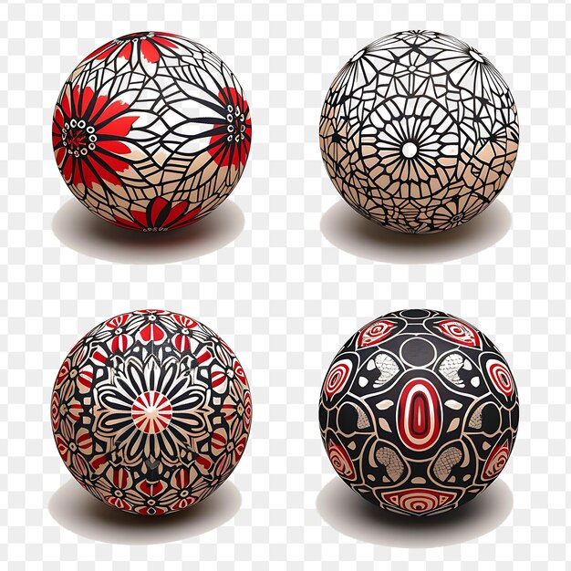 PSD japanese temari balls with intricate thread patterns borderl tattoo line ink art ideas concept cnc