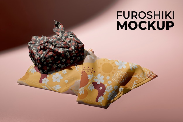 PSD japanese wrapping mockup