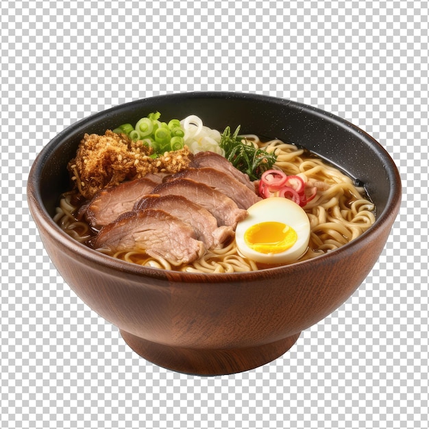 Japanse ramen geïsoleerd op transparante achtergrond