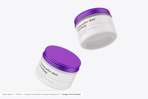 A jar of acne cream with purple lid and a purple label.