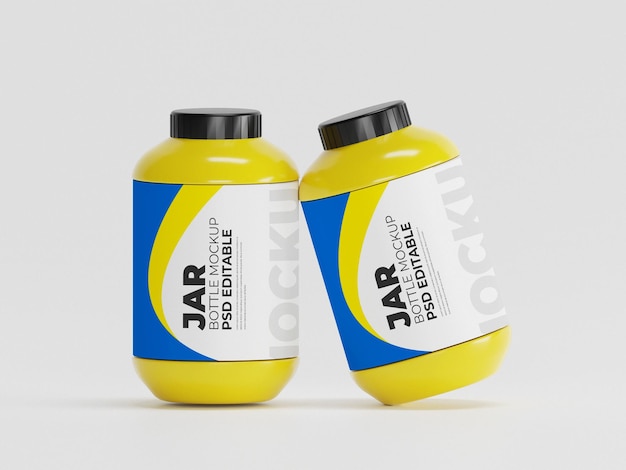 Jar bottle mockup