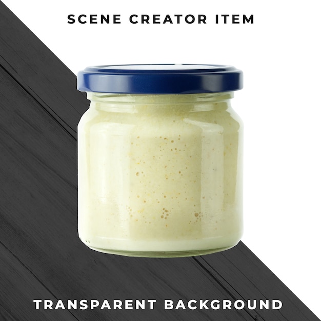 Jar bottle transparent PSD