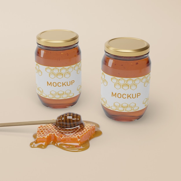 jar collection with natural honey