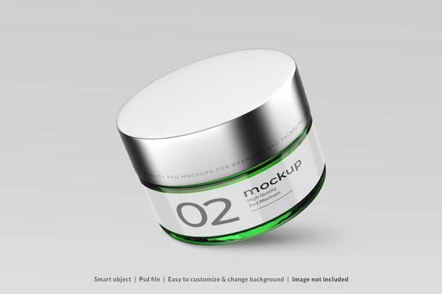 Jar of face cream Mockup