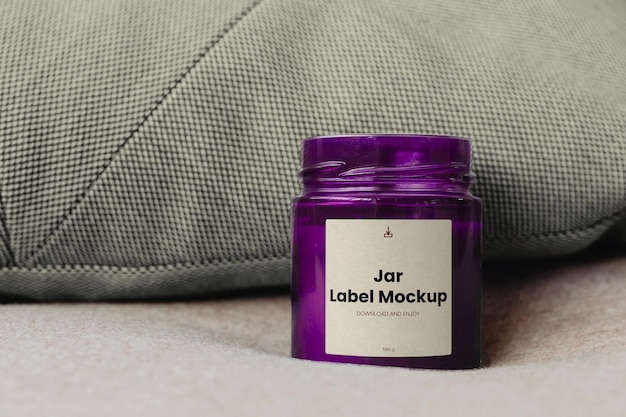 Jar label mockup