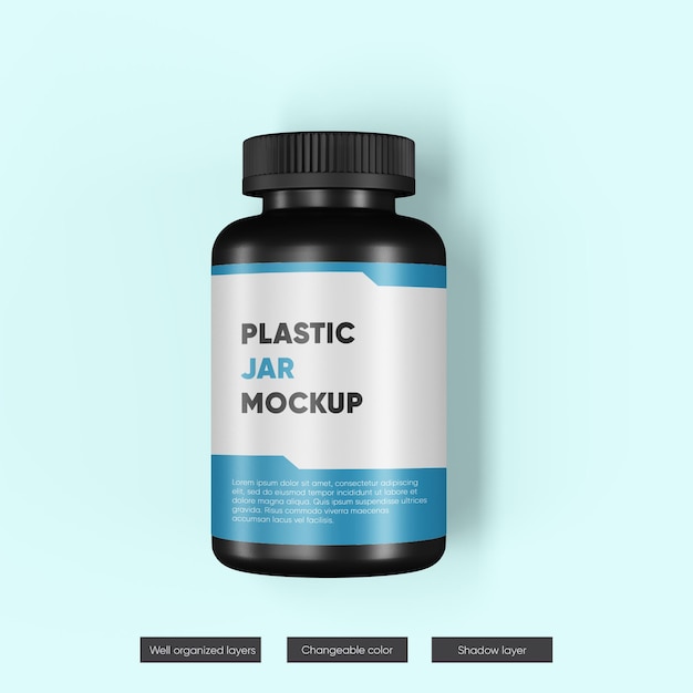 PSD jar mockup