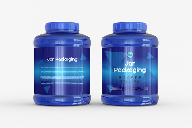 PSD jar verpakking mockup