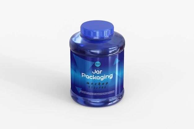 PSD jar verpakking mockup