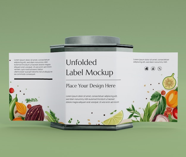 PSD jar with label mockup design