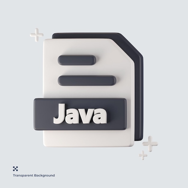 Java ファイル形式の 3 d アイコン