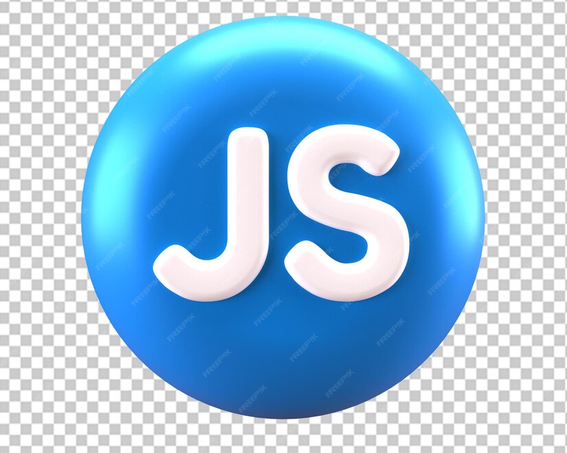 Premium PSD | Javascript button icon 3d render