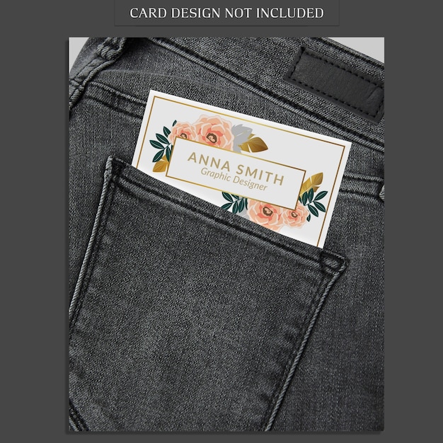 Jeans pocket mockup