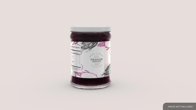 Jelly jar mockup