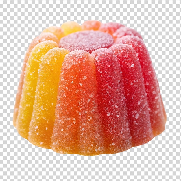 Jelly sweet isolated on transparent background