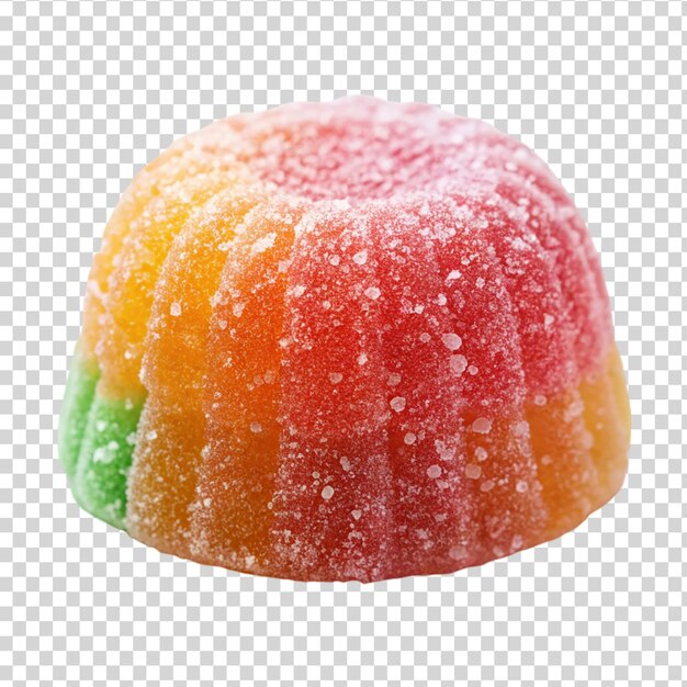 Jelly sweet isolated on transparent background