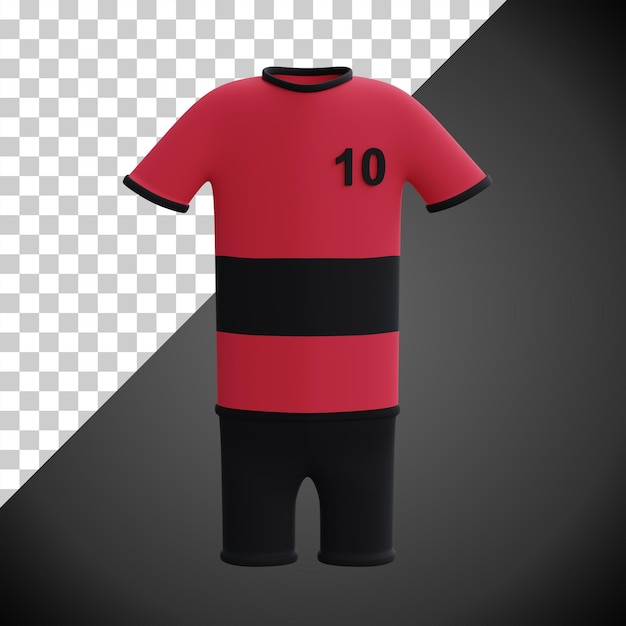 PSD jersey 3d render ikona ilustracji