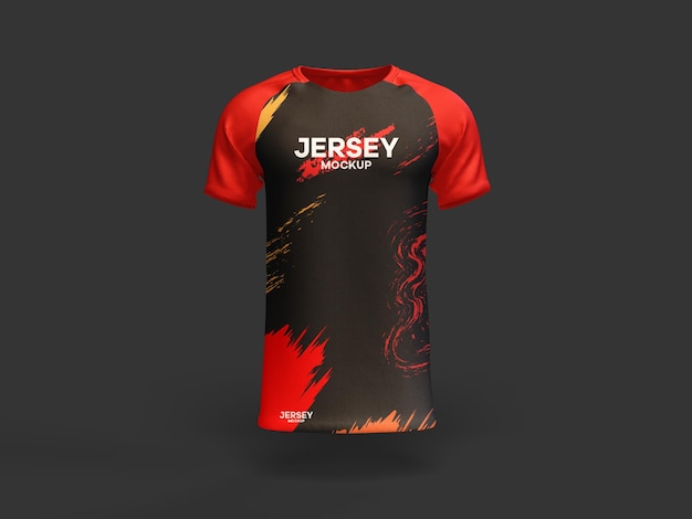 JERSEY MOCKUP WITH SOLID BACKGROUND