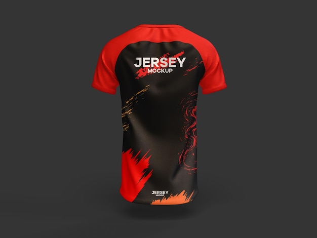 Jersey mockup with solid background