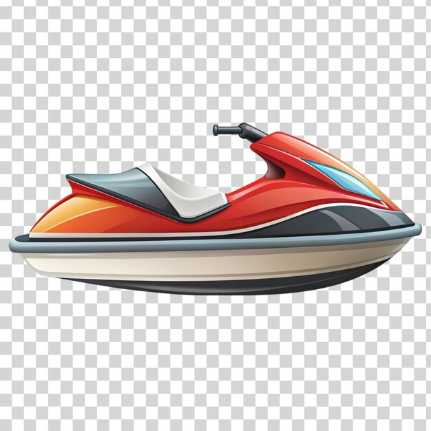 PSD jet ski icoon flat geïsoleerd op transparante achtergrond