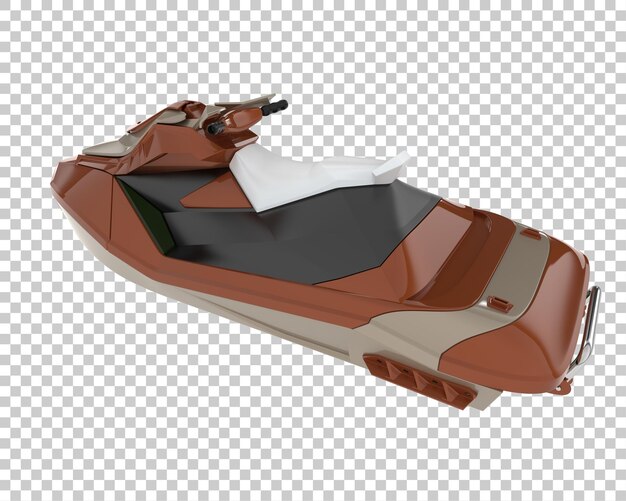 PSD 透明な背景のジェットスキー3dレンダリングイラスト