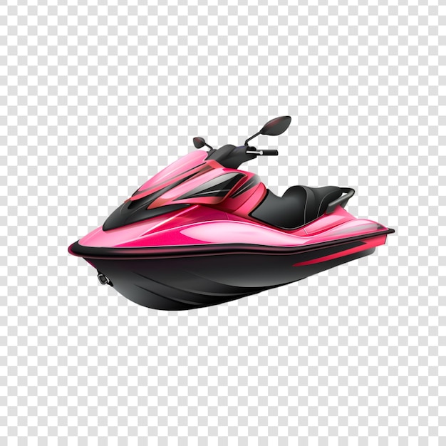 PSD jet speed boat on a transparent background
