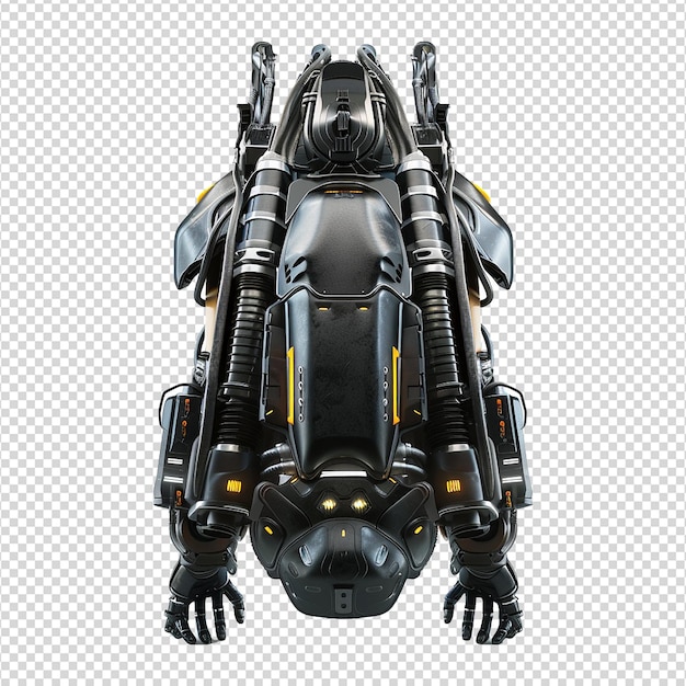 PSD jetpack isolated on transparent background