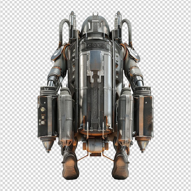 PSD jetpack isolated on transparent background