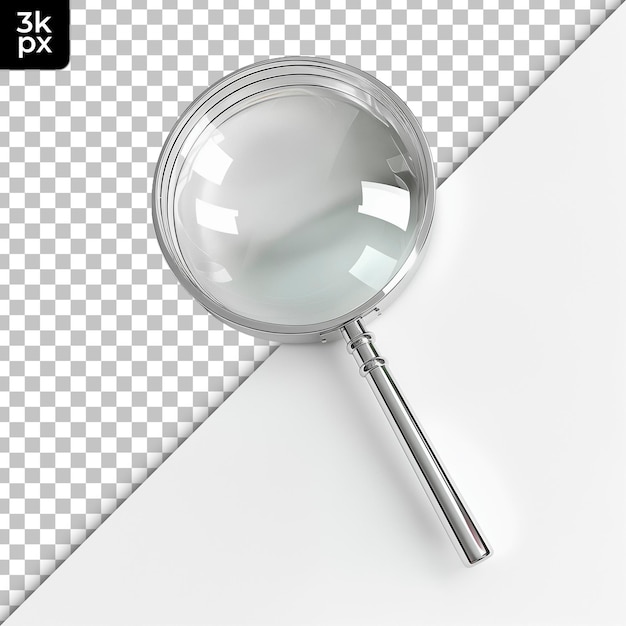 PSD jewelers magnifying glass isolated on transparent background