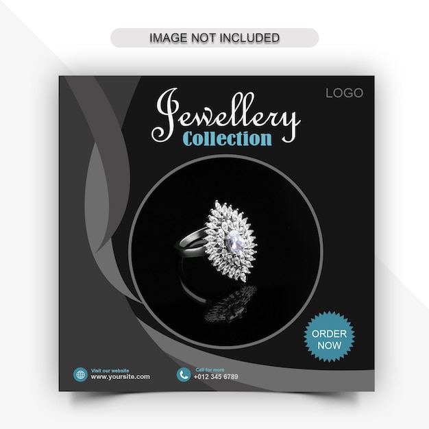 Jewellery Social Media Post or Web Banner Template