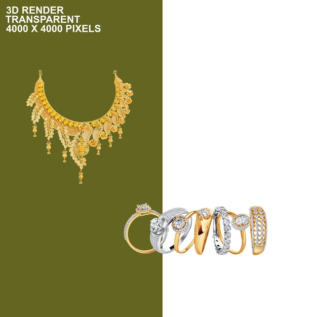 Jewellery transparent background