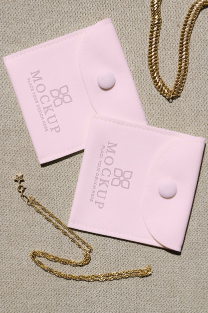 PSD jewelry bag mockup