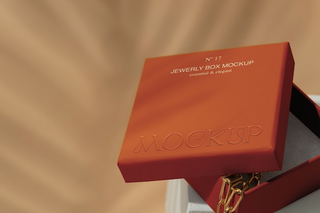 PSD jewelry box mockup