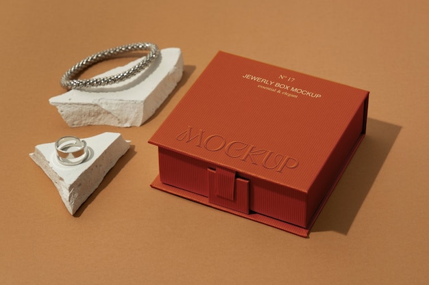 PSD jewelry box mockup