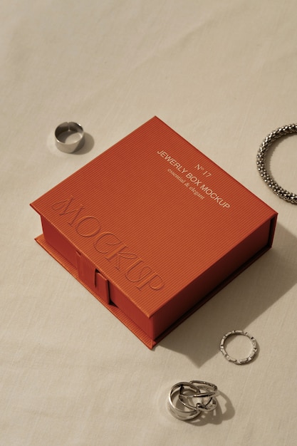 PSD jewelry box mockup