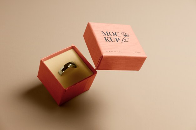 PSD jewelry box mockup