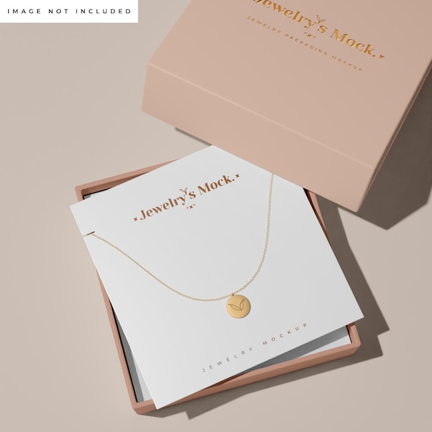 Jewelry box mockup