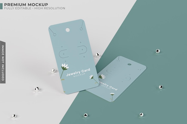 Jewelry cards large mockup