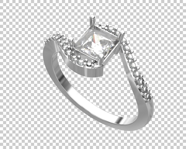 PSD jewelry isolated on background 3d rendering illustration