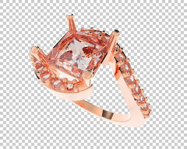 PSD jewelry isolated on background 3d rendering illustration