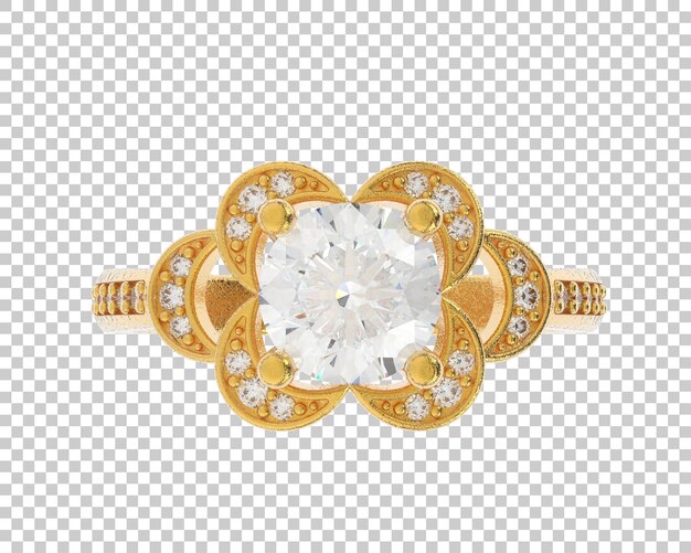 PSD jewelry isolated on background 3d rendering illustration