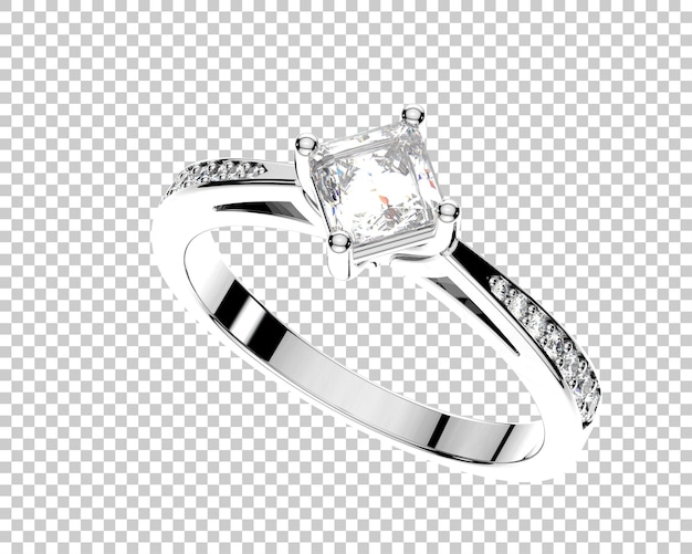 PSD jewelry isolated on background 3d rendering illustration