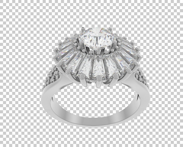 Jewelry isolated on background 3d rendering illustration