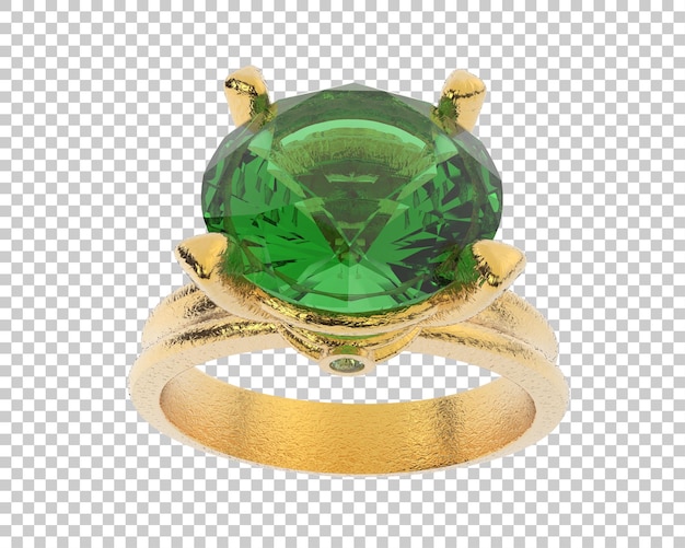 在背景上孤立的珠宝 3D 渲染插图
